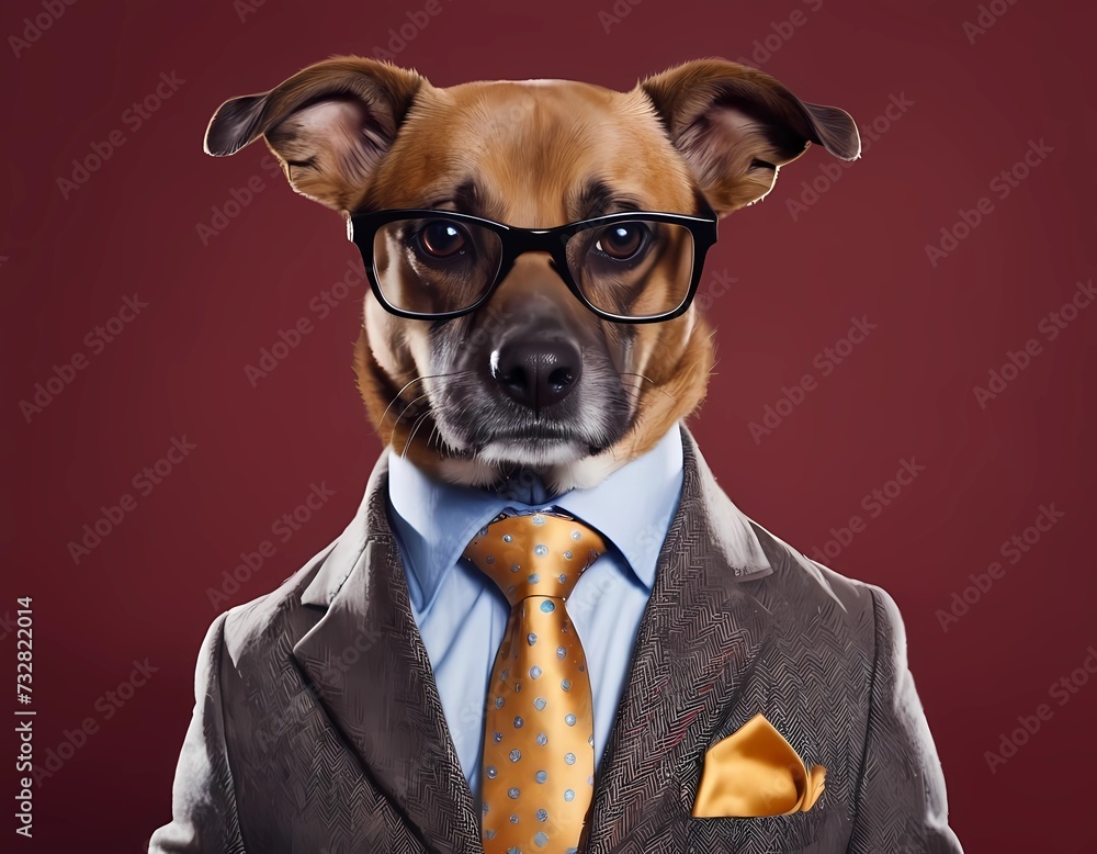 businessman with a dog businessman with a dog