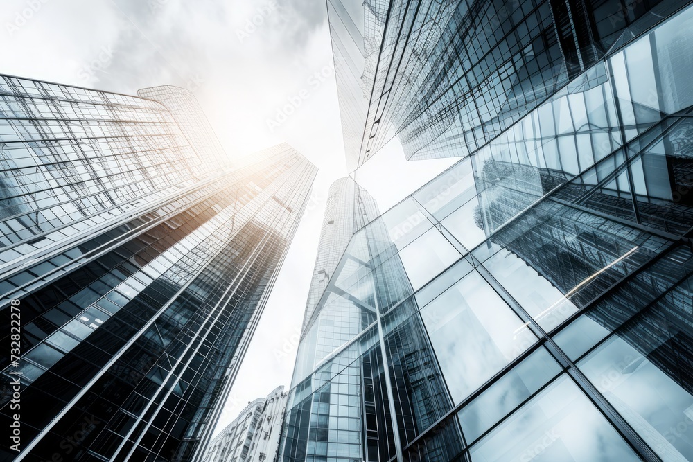Fototapeta premium Modern simple commercial building