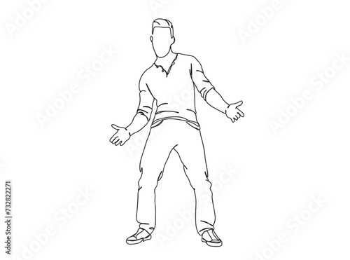 Person  Man  Boy  Fashion Dress  Clothings Single Line Drawing Ai  EPS  SVG  PNG  JPG zip file