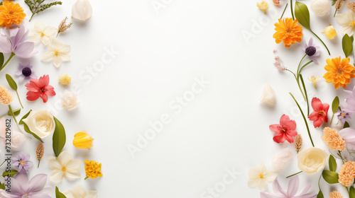 Vibrant Blossom Archway on a Pure Backdrop