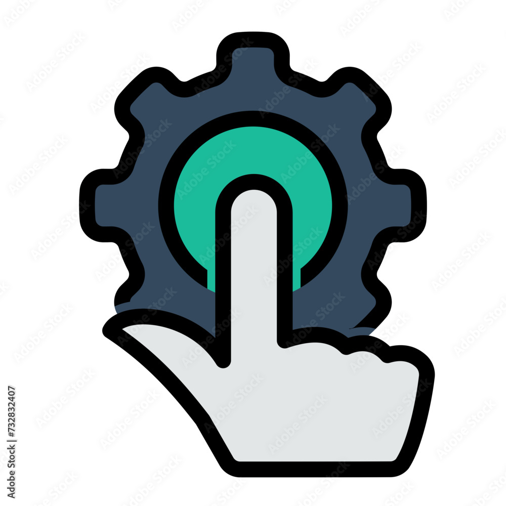 This is the Setting icon from the Online Marketing icon collection with an Color Lineal style This is the Setting icon from the Online Marketing icon collection with an Color Lineal style