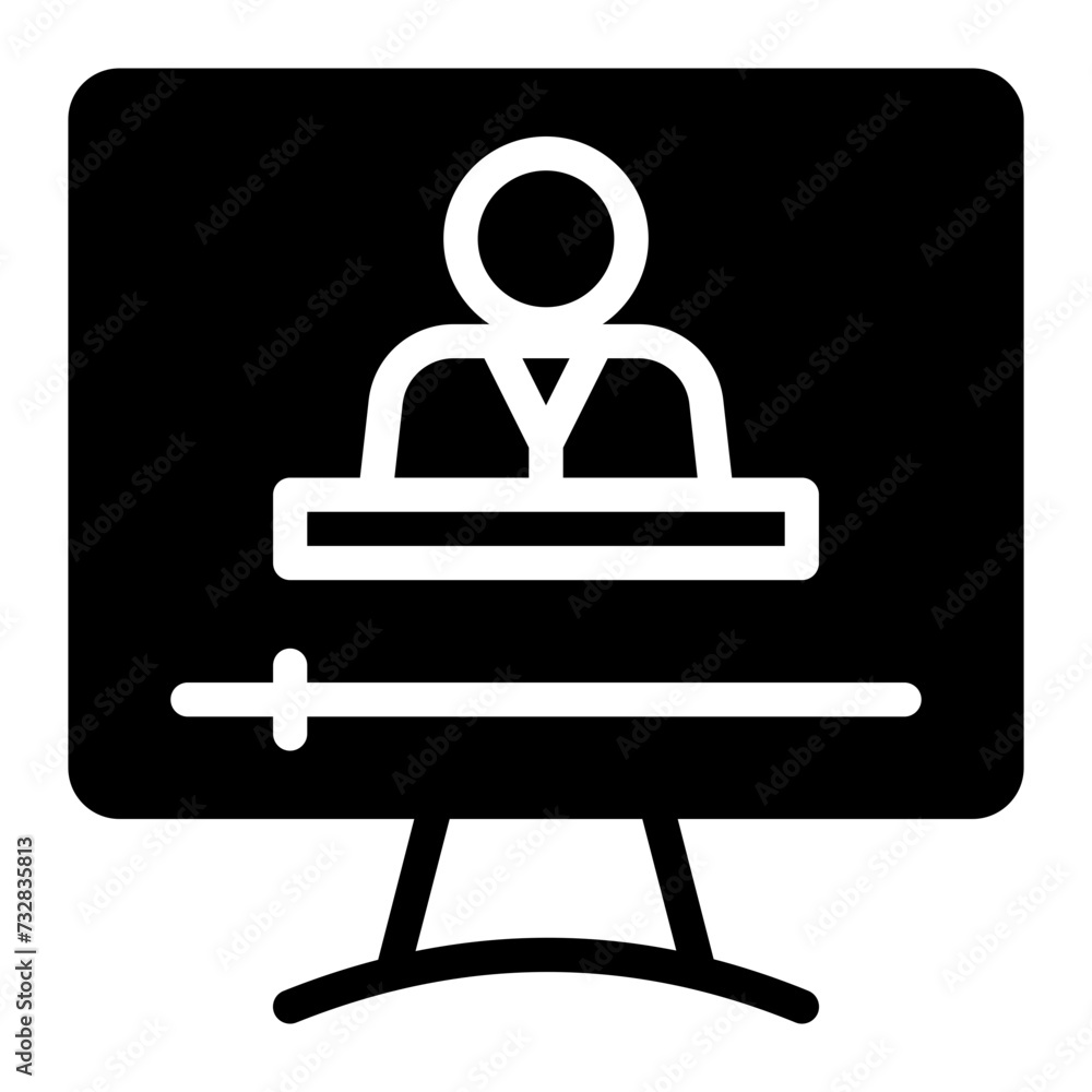 This is the Video Player icon from the Online Marketing icon collection with an Solid style This is the Video Player icon from the Online Marketing icon collection with an Solid style