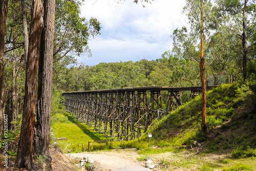 Historic Trestle bridge, Rail Trail Gippsland, Lakes Entrance.