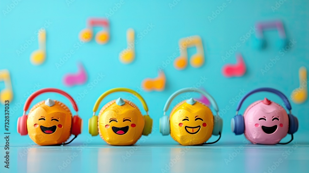 Greeting Card and Banner Design for World Music Therapy Day Background Greeting Card and Banner Design for World Music Therapy Day Background
