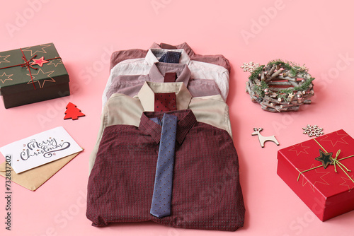 Set of stylish shirts with ...