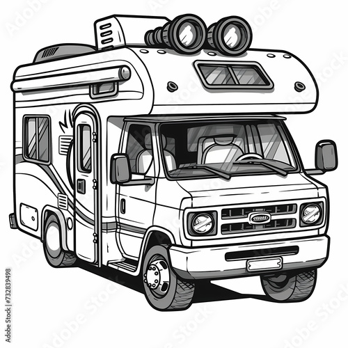 Cute and  funny coloring page