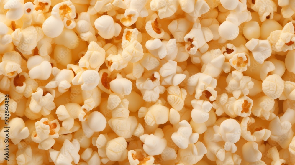 Popcorn texture background. Neural network AI generated art Popcorn texture background. Neural network AI generated art