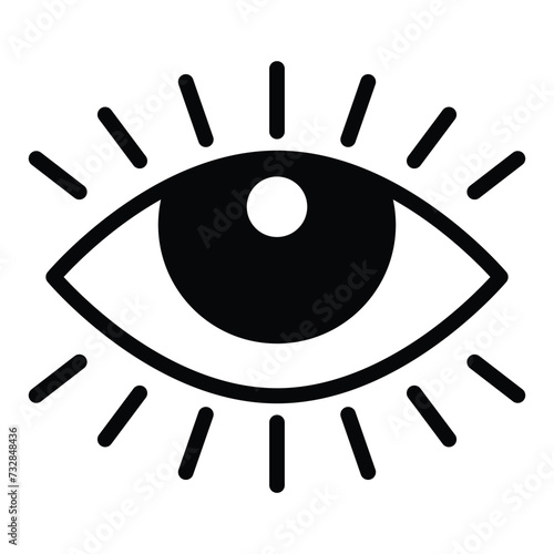 Eye icon vector design, illustration design