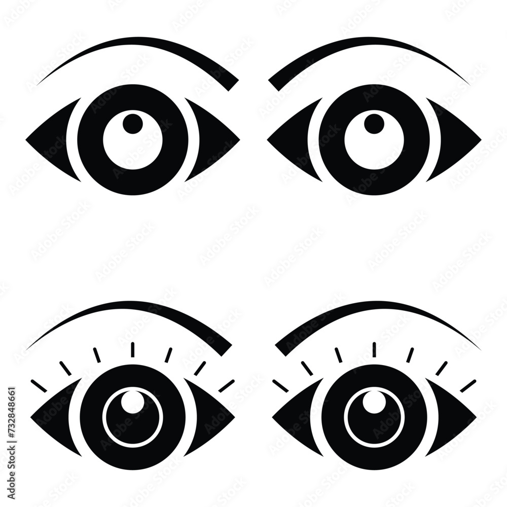 Eye icon vector design, illustration design