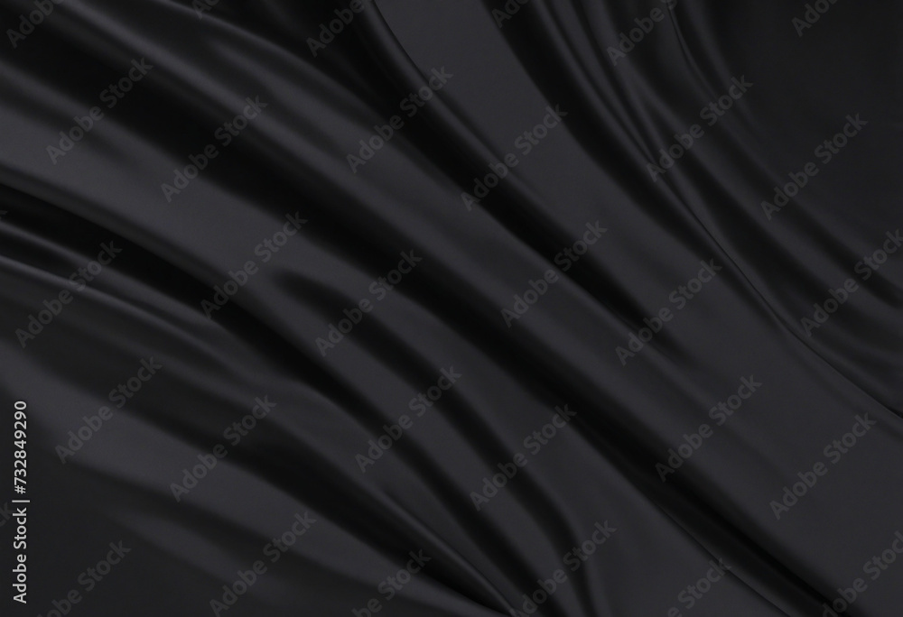 Elegant Black Satin Wave Background: A Luxurious and Stylish Soft Material Design Elegant Black Satin Wave Background: A Luxurious and Stylish Soft Material Design