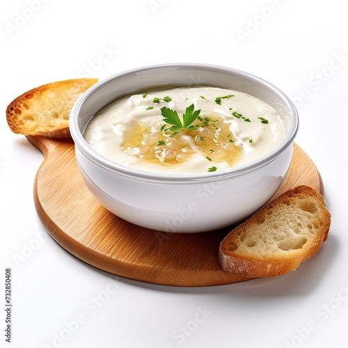 Onion soup closeup