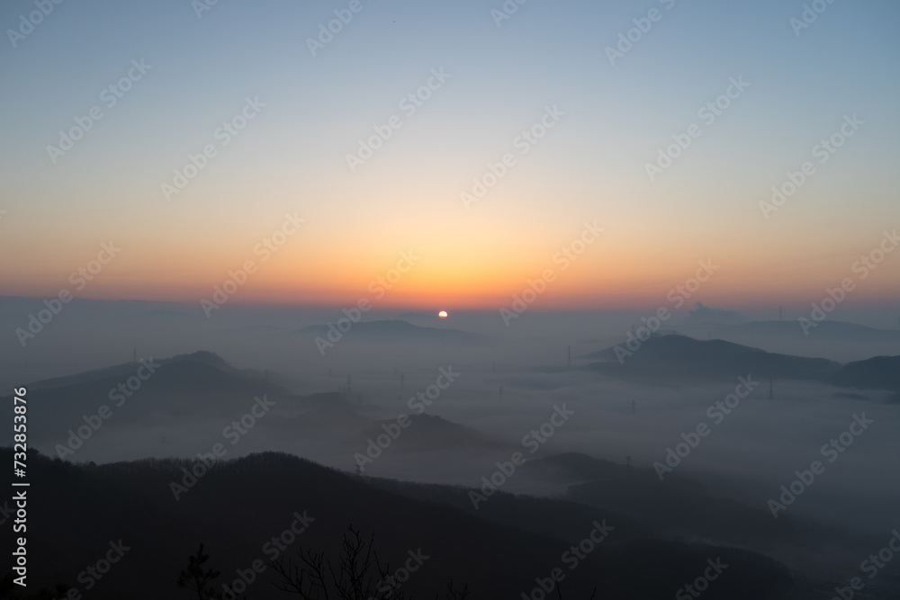 Fototapeta premium 한국의 일출