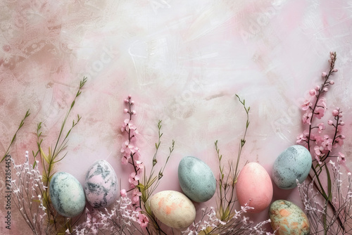 Easter background with room for text