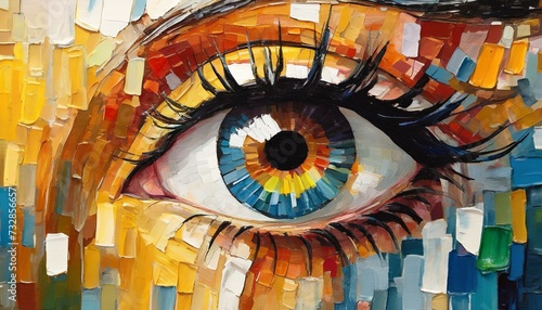 eye of the person, paper style