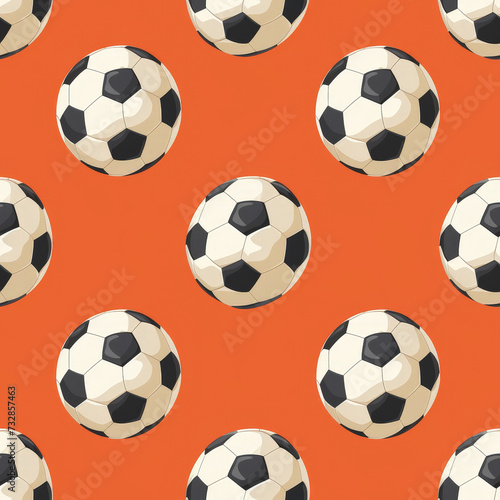 soccer Pattern Tile for seamless backgrounds and for filling surfaces  ai generated
