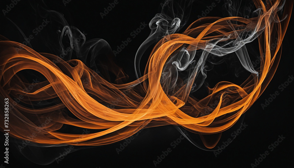 Abstract Background on Black Canvas for Banners and Wallpapers