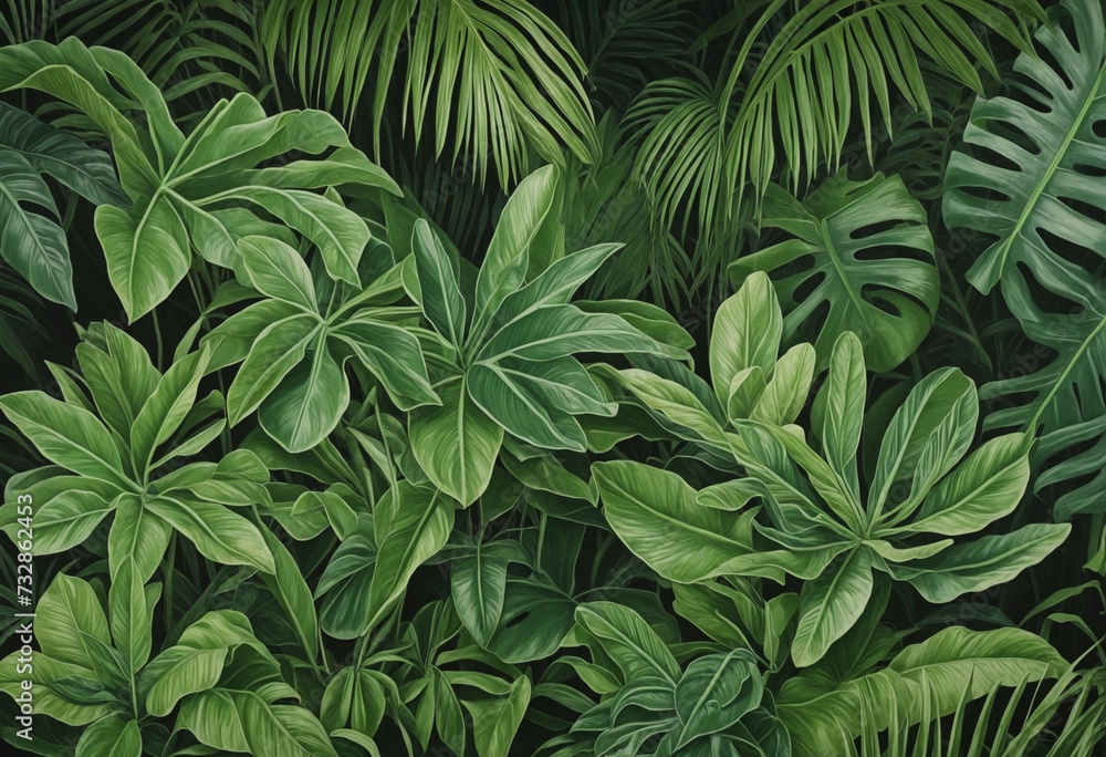 Tropical foliage plant leaf jungle pattern, isolated on transparent background (PNG) Tropical foliage plant leaf jungle pattern, isolated on transparent background (PNG)