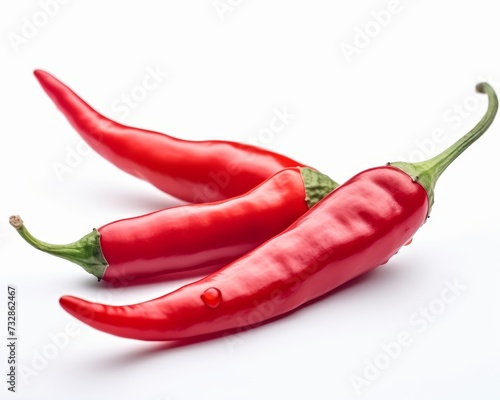 red hot chili pepper isolated on a white background