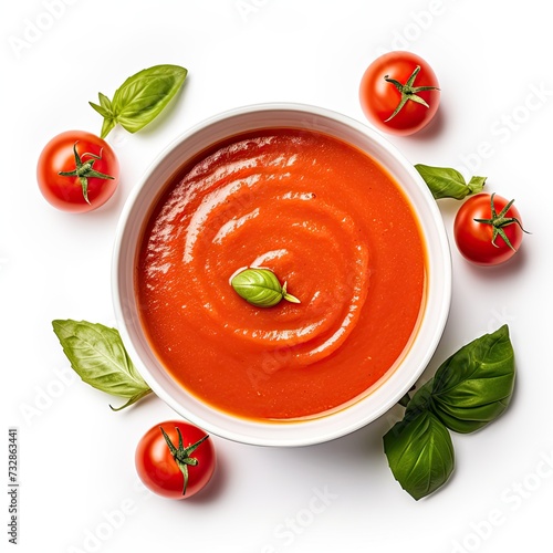 tomato soup closeup
