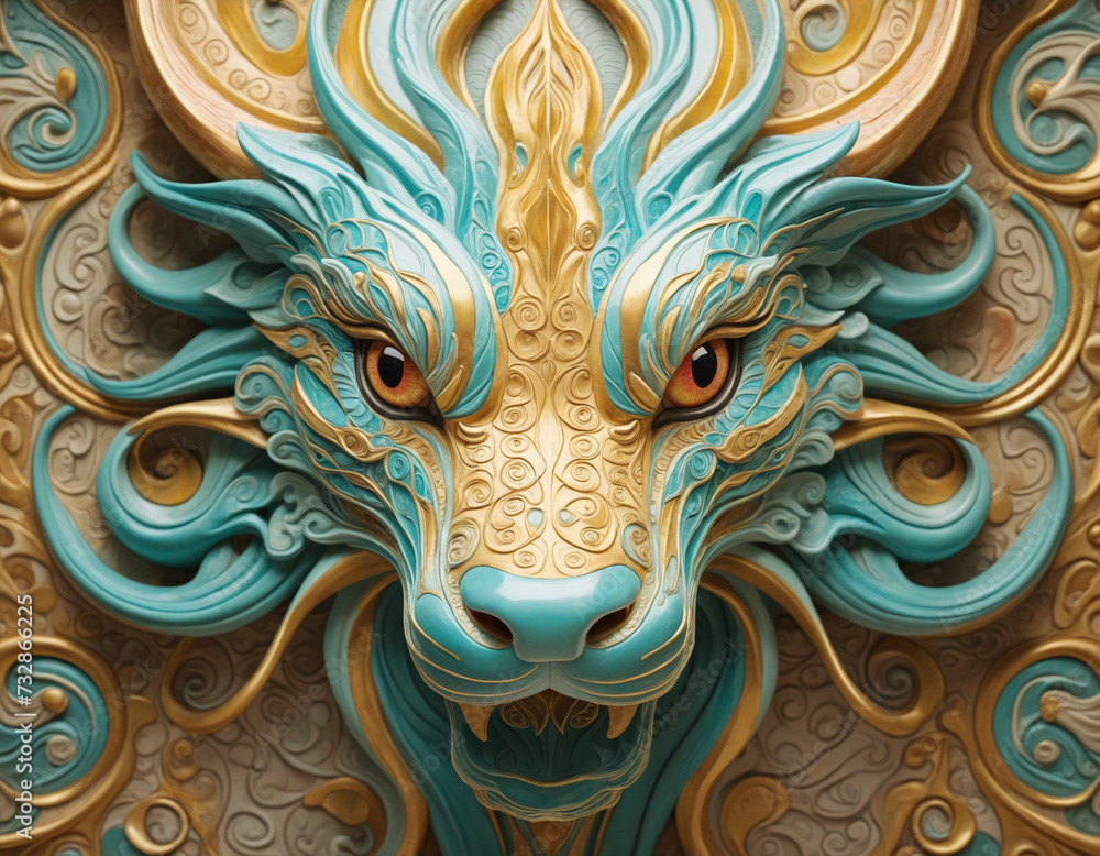 Dragon wall painting Dragon wall painting