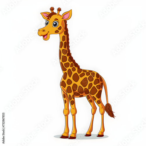 giraffe sticker cartoon