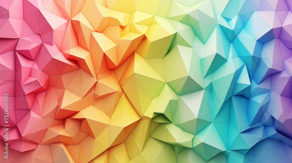 Multicolored Abstract Background With Dynamic Shapes