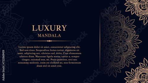 Luxury mandala background with golden pattern style Ramadan Style Decorative mandala
