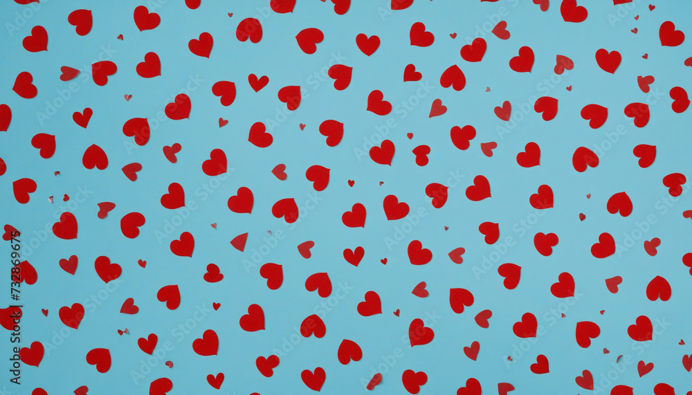 Love symbols on azure backdrop Love symbols on azure backdrop