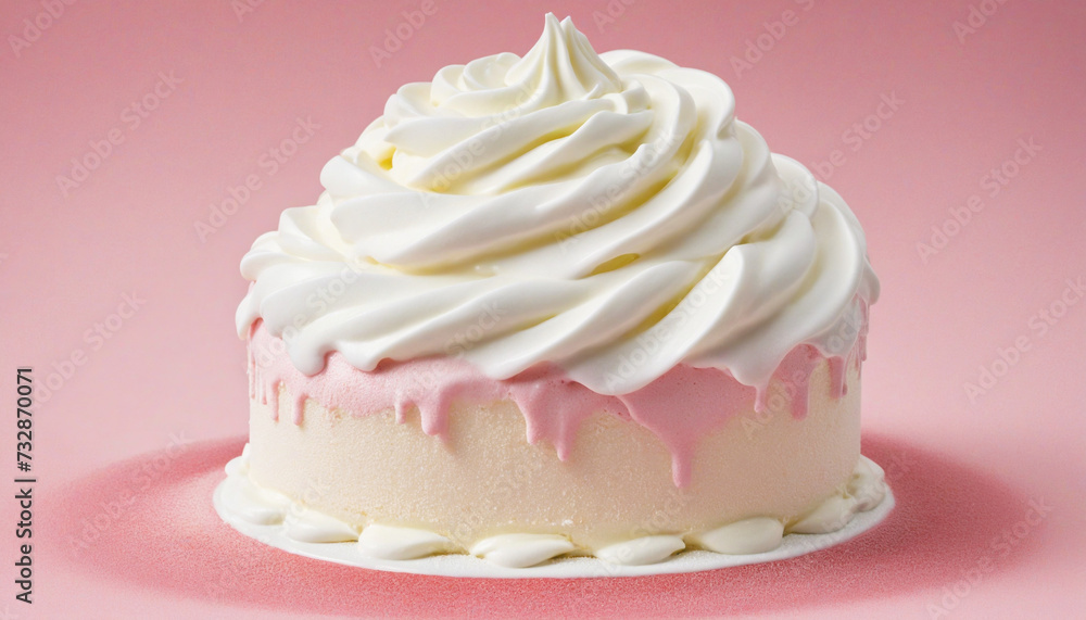 Whipped cream, sliced off Whipped cream, sliced off