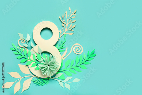 Composition with paper figu...