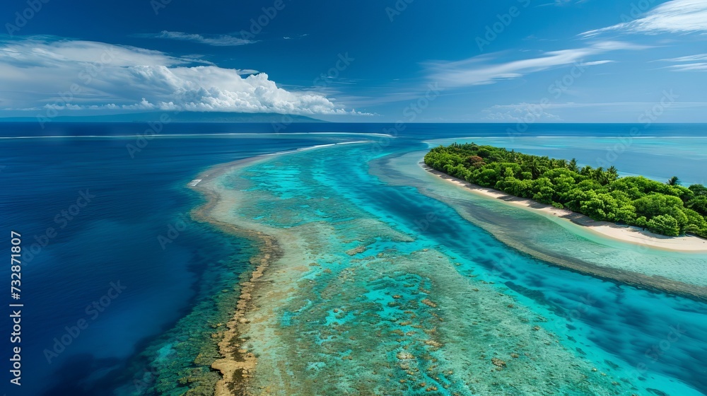 Obraz premium a touristic island shore