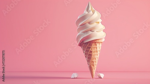 Ice cream logo design photo