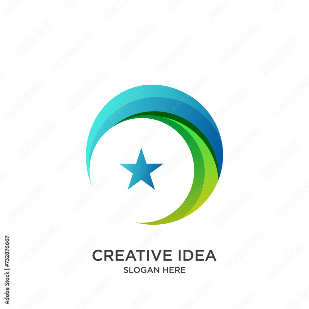 slamic logo design gradient colorful simple modern slamic logo design gradient colorful simple modern
