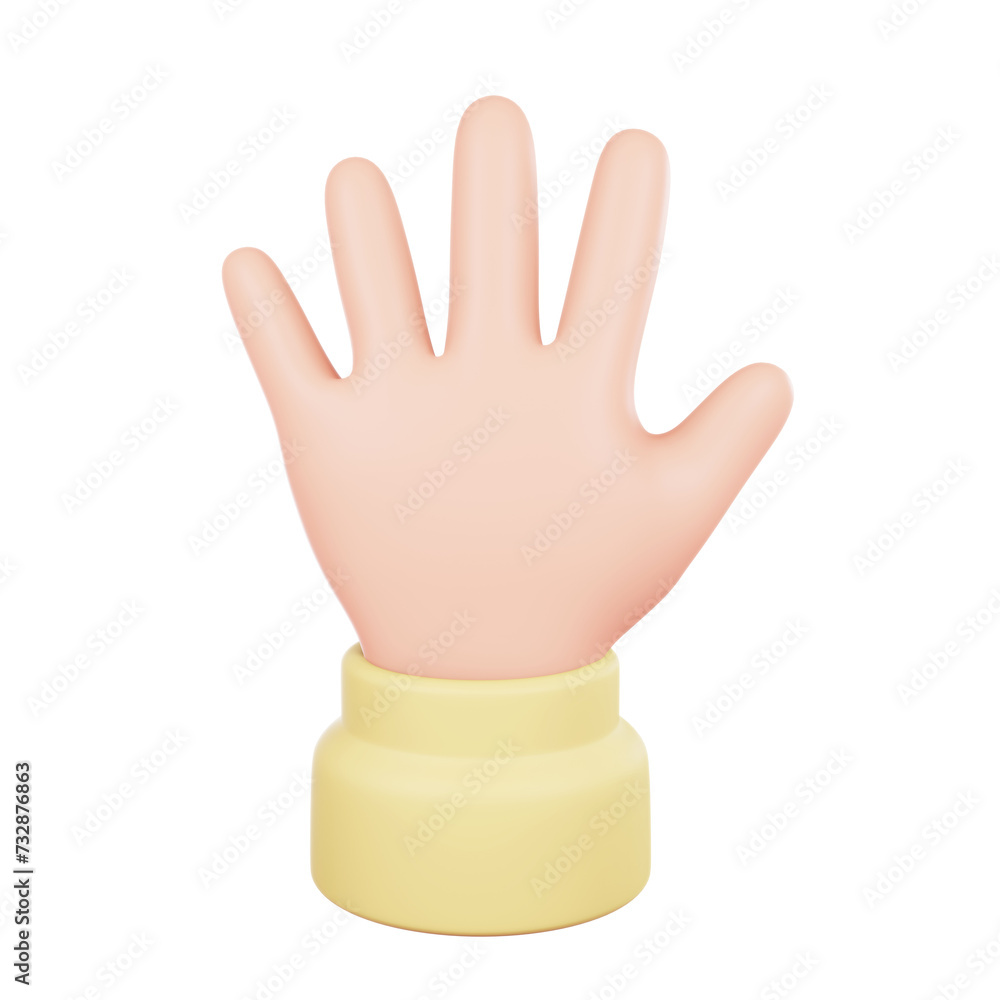 Obraz premium 손으로 만든 숫자와 감정기호