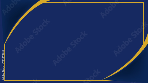 blue background with golden frame,  Abstract and geometric Bold colorful shapes and patterns are in high demand for creating eye catching visuals hd backgrounds for pc video and image editable vector