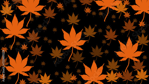 Minimal maple leave backdrop with copyspace. Simple autumn leaf background