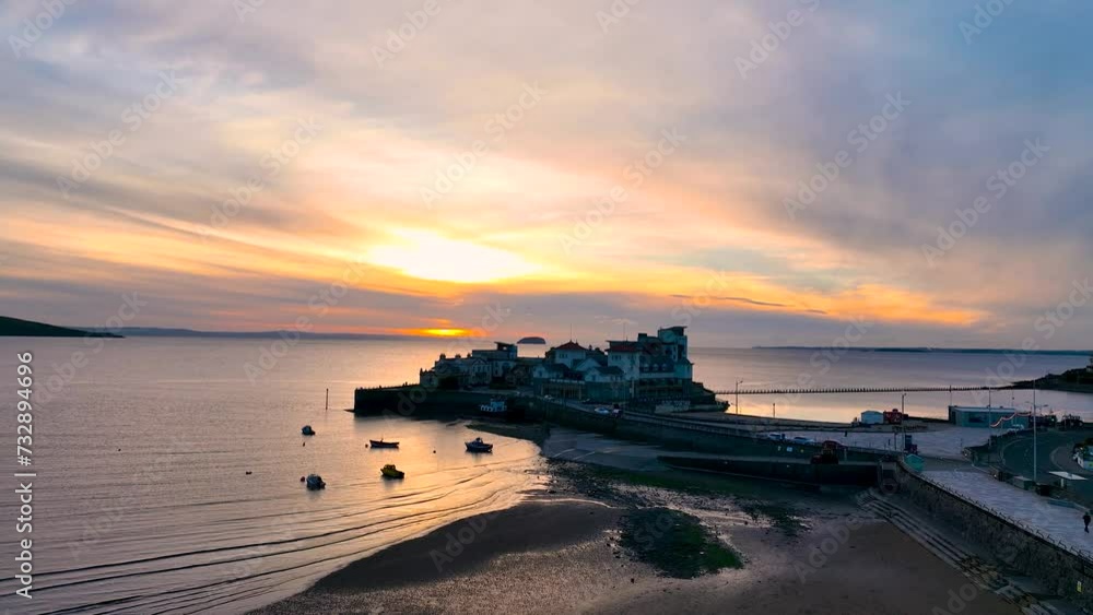 Aerial view of Weston-super-Mare, a seaside town in the North Somerset, England, UK Aerial view of Weston-super-Mare, a seaside town in the North Somerset, England, UK