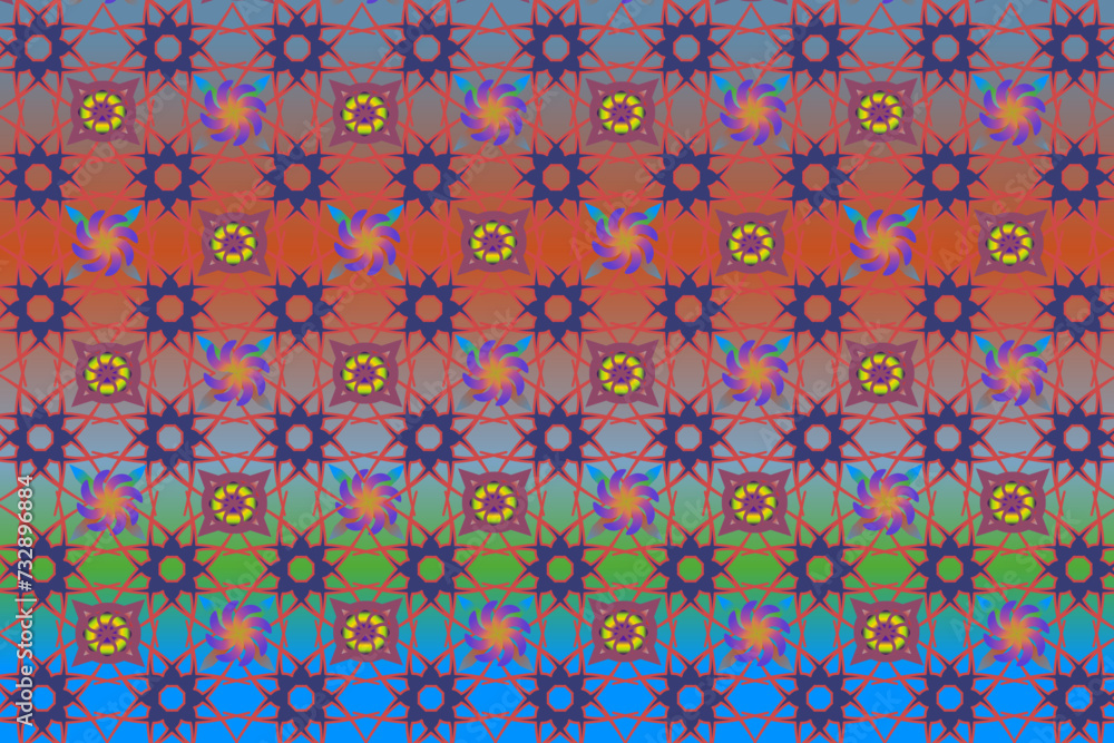 Geometric ethnic oriental pattern traditional Design for background, , wallpaper, clothing, wrapping. Vector illustration.