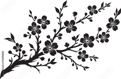 Elegant Cherry Blossom Branch