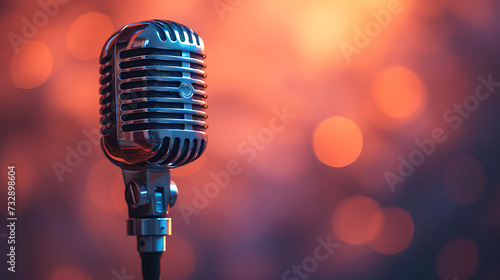 a microphone with podcast cover image