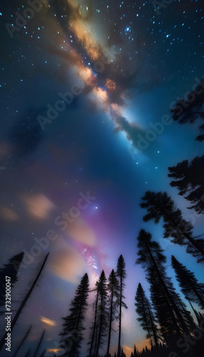 Wallpaper Mural Stars, Night Sky, Astronomy, Celestial, Space, Universe, Galaxy, Constellation, Starry, Cosmic, Sky, Nighttime, Stellar, Astronomical, Natural, AI Generated Torontodigital.ca