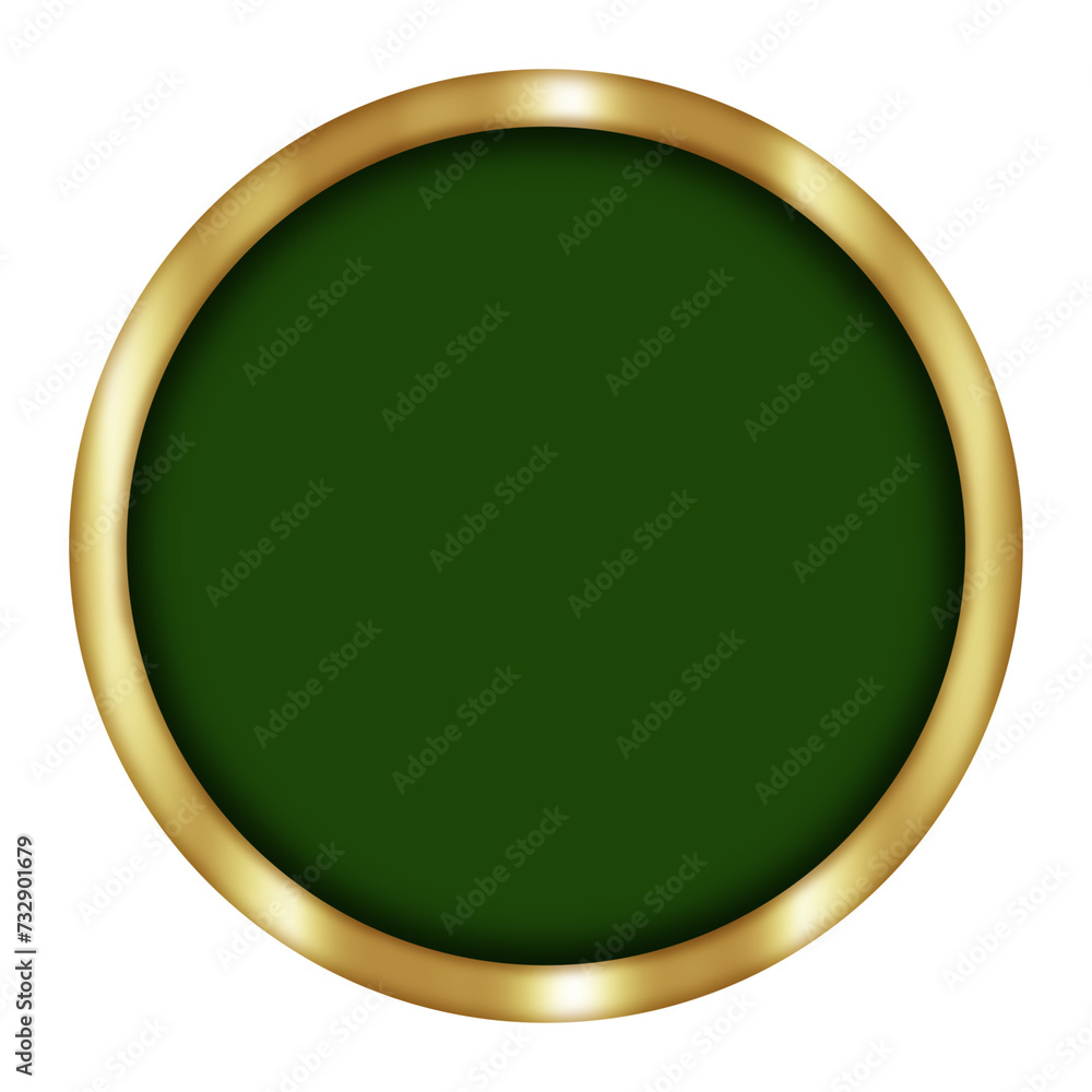 Green Circle with Golden Border. Can be used as a Text Frame. Green Circle with Golden Border. Can be used as a Text Frame.