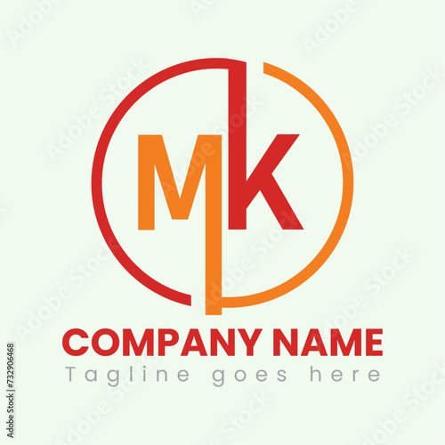 MK double letter logo vector design, MK abstract vector logo, MK vector logo, MK letter logo