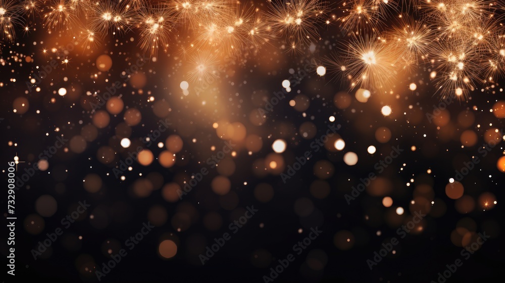 Abstract background, happy, gala, party, fireworks, evening, black tie, lights, mist