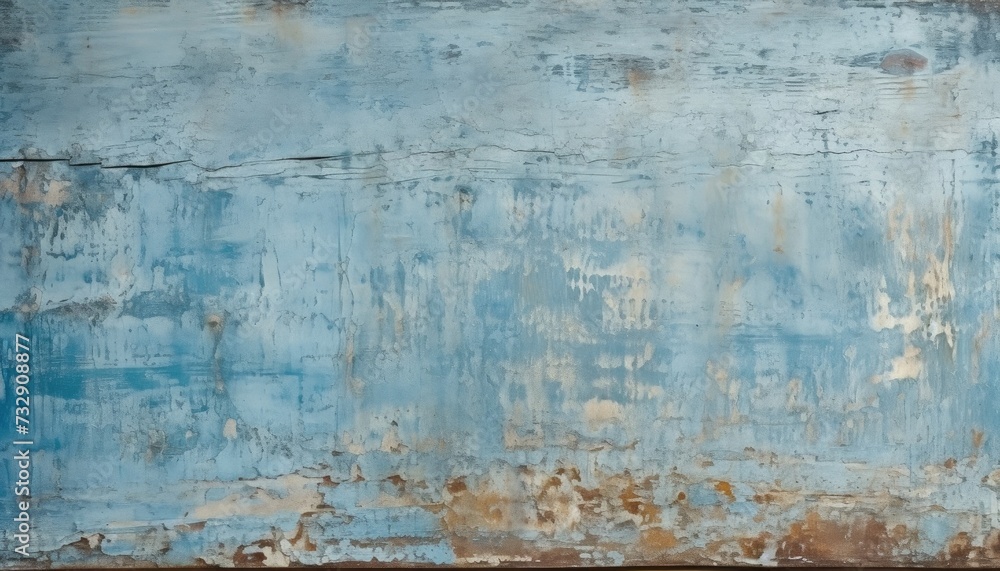 Old weathered painted grunge metal sheet surface