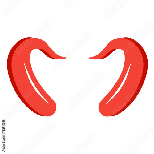 devil horn vector icon