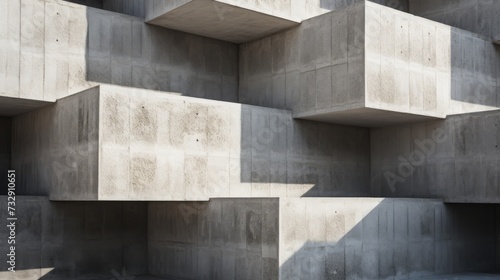 A closeup of brutalist concrete showcasing its texture
