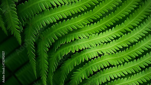 Abstract hyper zoom showcasing the detail of a fern leaf