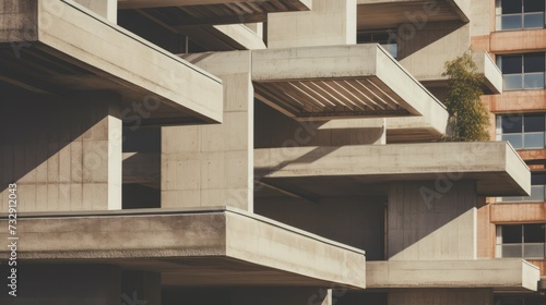 An abstract exploration of brutalist design principles