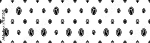 Coffin Icon Seamless Pattern Y_2202001